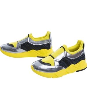 NEW Exclusive Rare Clergerie Salvy Woven Raffia Accented Sneakers Men's 11.5